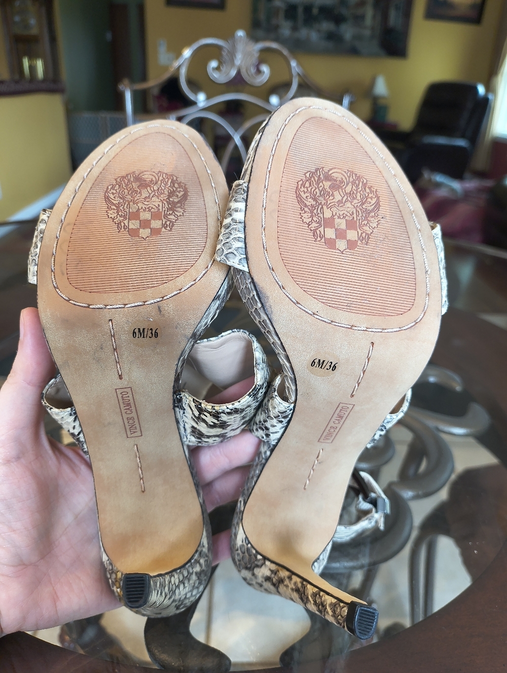 Vince Camuto Python Heels - Picture 5 of 8